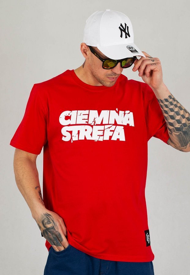 T-shirt Ciemna Strefa Broken czerwony