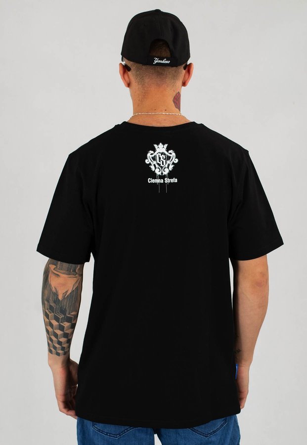 T-shirt Ciemna Strefa CS Block czarno niebieski