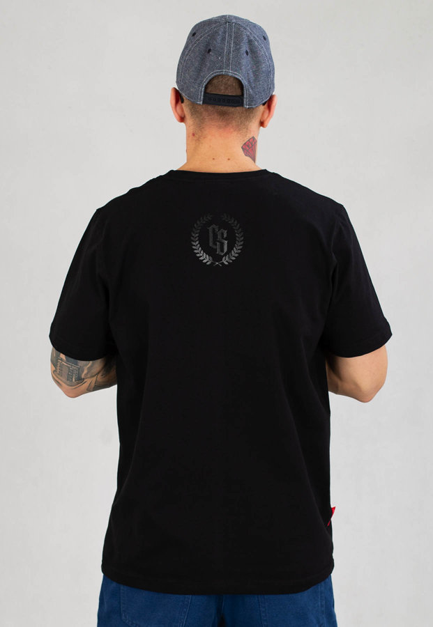 T-shirt Ciemna Strefa CS Duży Herb czarno czarny