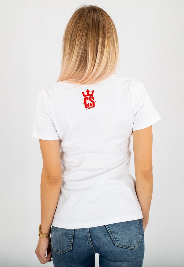 T-shirt Ciemna Strefa CS Wear Sticker biały