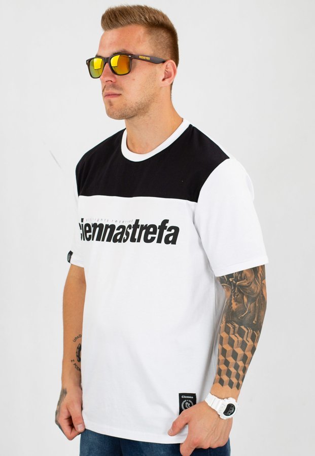 T-shirt Ciemna Strefa Classic biało czarny