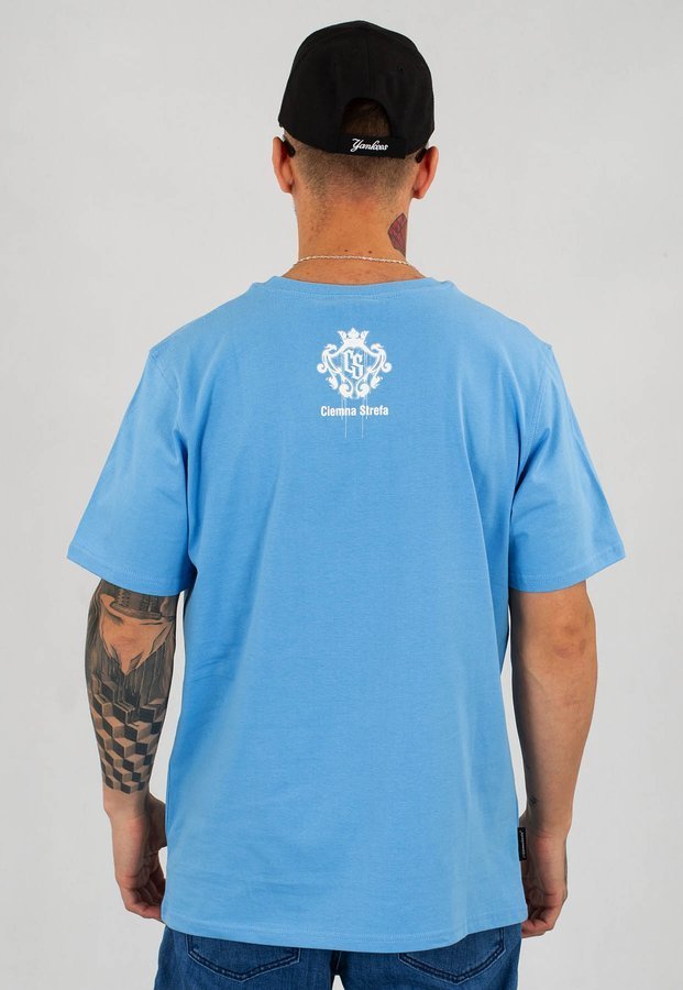 T-shirt Ciemna Strefa Dative jasno niebieski