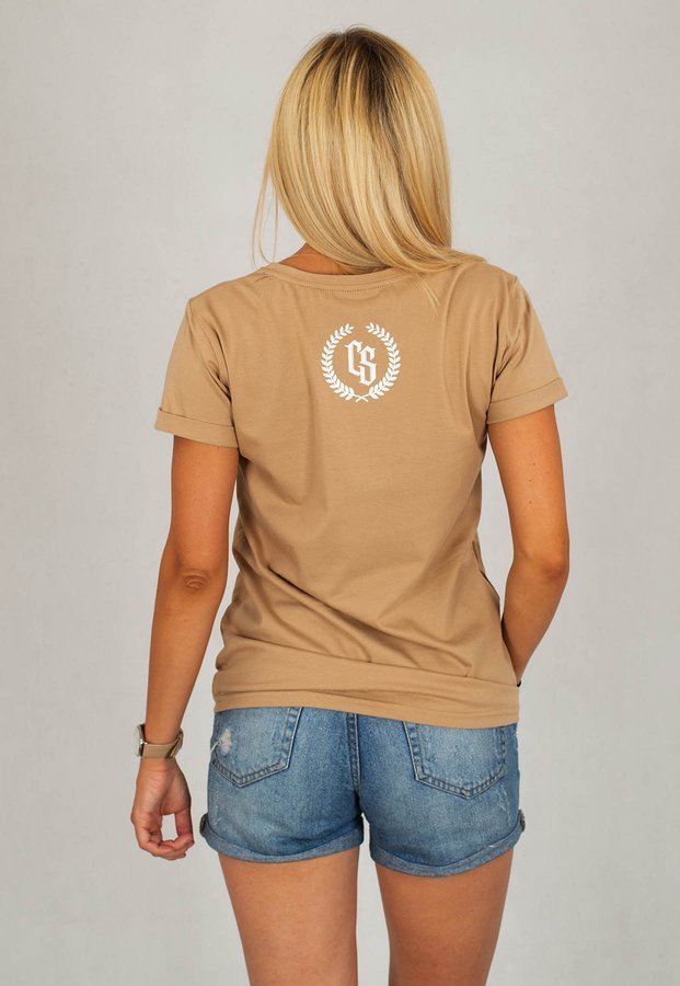 T-shirt Ciemna Strefa Dobra Kobieta beżowy