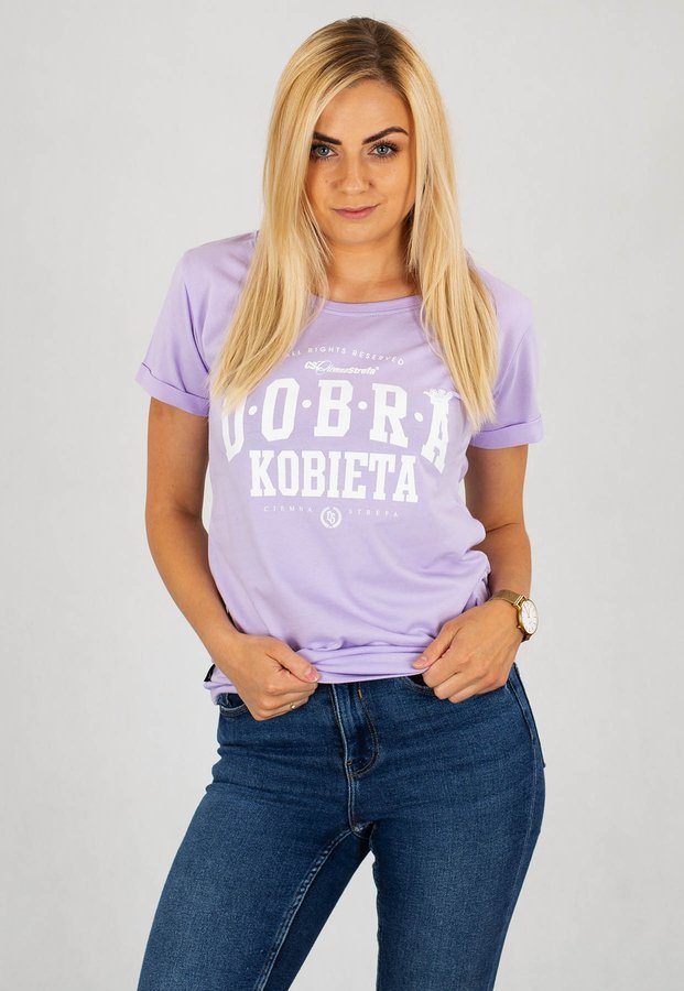 T-shirt Ciemna Strefa Dobra Kobieta fioletowy