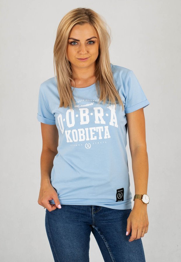 T-shirt Ciemna Strefa Dobra Kobieta turkusowy