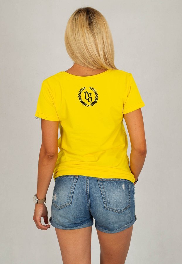 T-shirt Ciemna Strefa Dobra Kobieta żółty