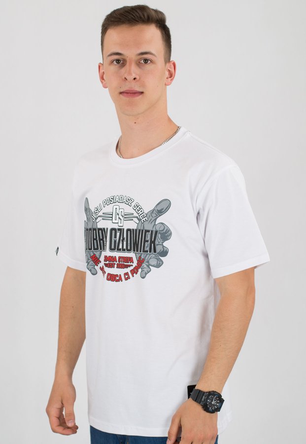 T-shirt Ciemna Strefa Dobry Człowiek biały