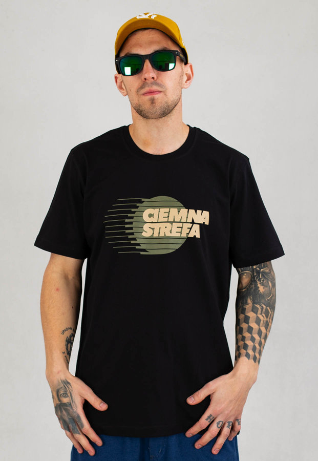 T-shirt Ciemna Strefa Glob czarny