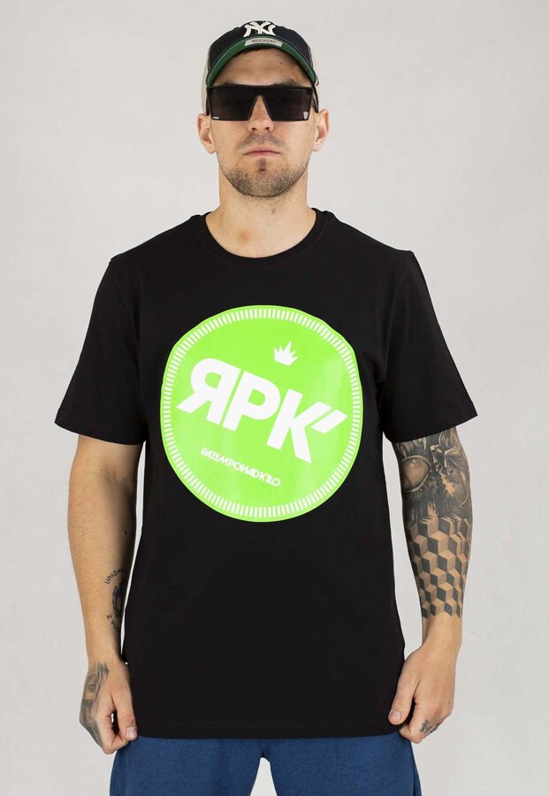 T-shirt Ciemna Strefa Kółko New czarno zielony