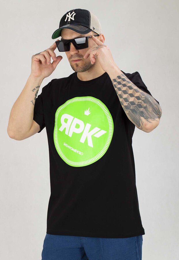 T-shirt Ciemna Strefa Kółko New czarno zielony