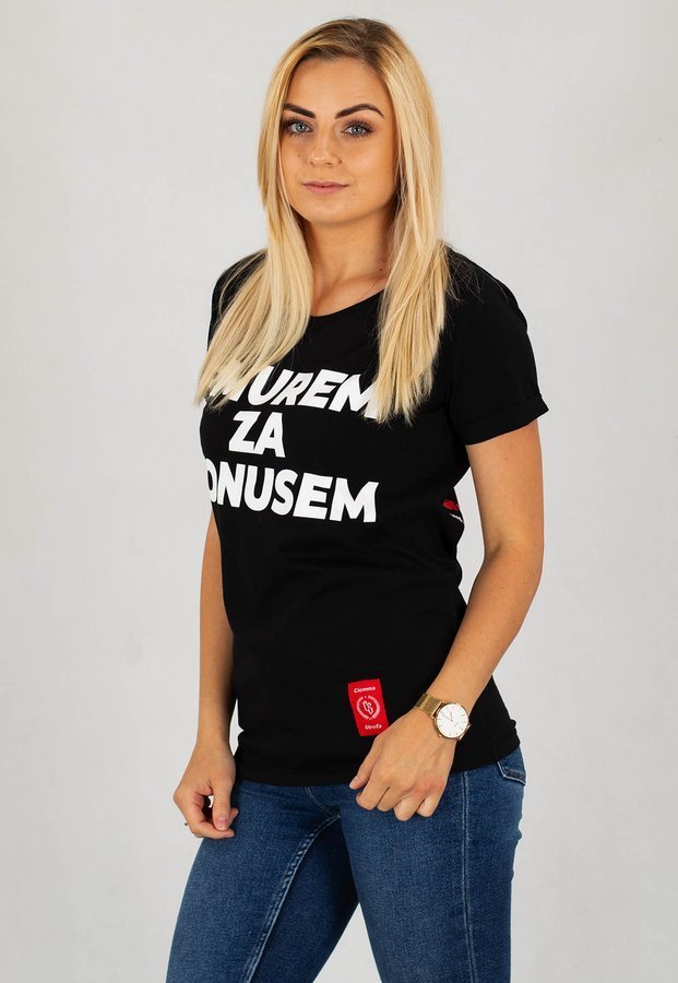 T-shirt Ciemna Strefa New Murem Za Bonusem czarny