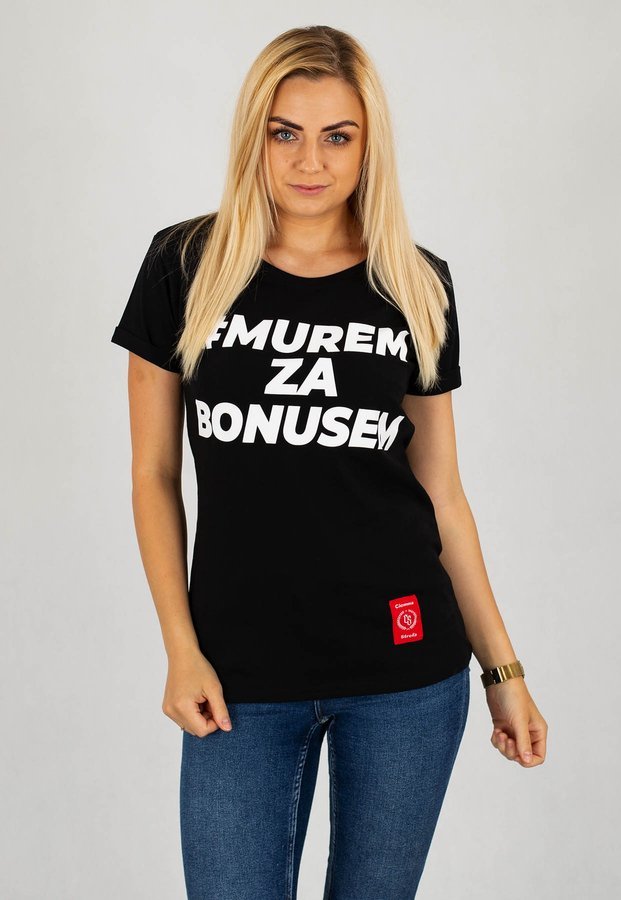 T-shirt Ciemna Strefa New Murem Za Bonusem czarny