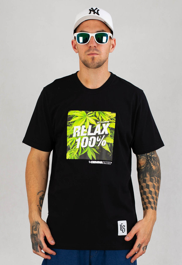 T-shirt Ciemna Strefa Relax 100% czarny