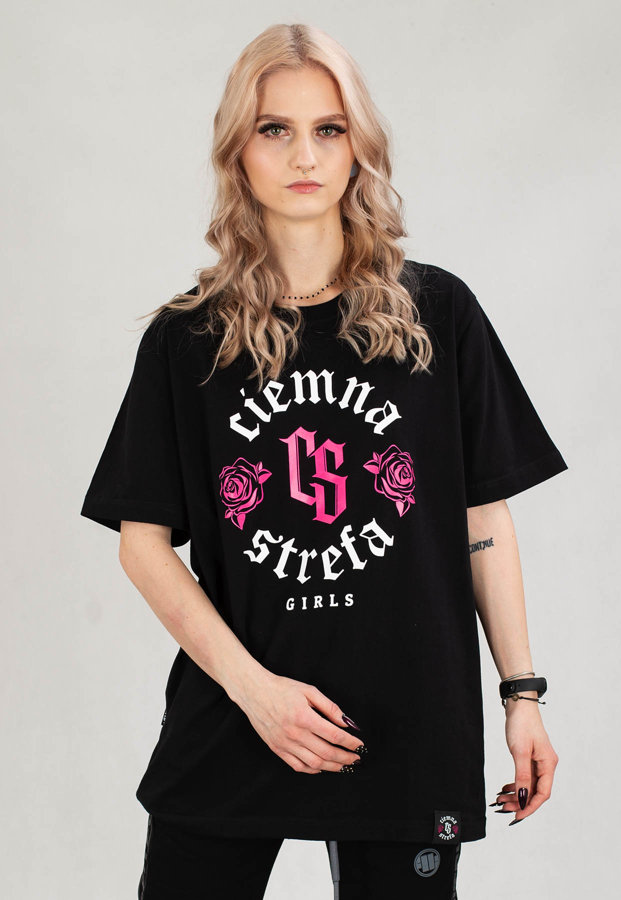T-shirt Ciemna Strefa Rose czarny