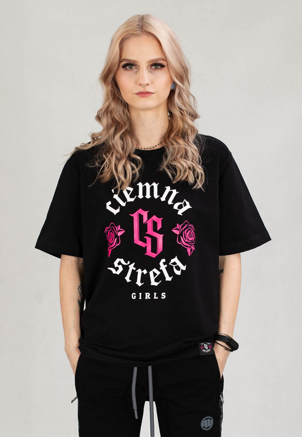 T-shirt Ciemna Strefa Rose czarny