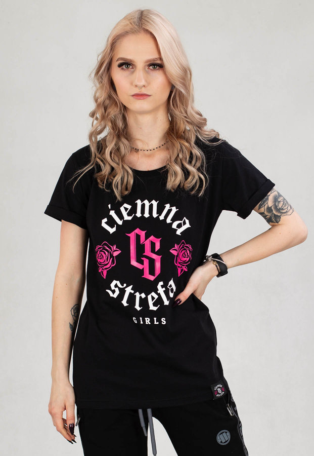 T-shirt Ciemna Strefa Roses czarny