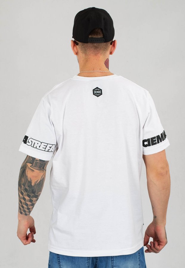 T-shirt Ciemna Strefa Sleeves biały
