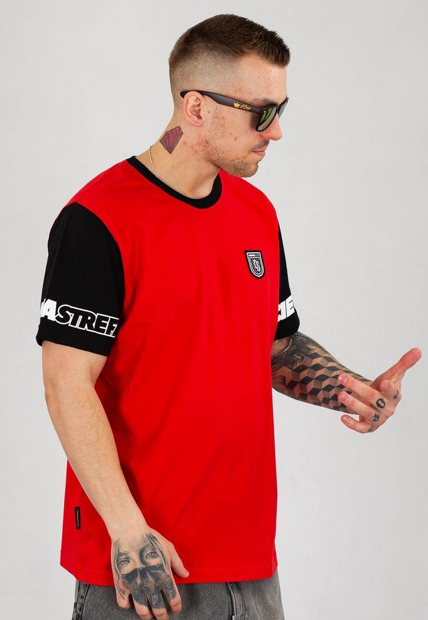 T-shirt Ciemna Strefa Sleeves czerwono czarna