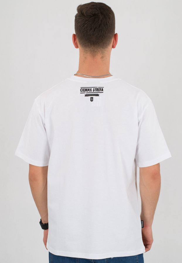 T-shirt Ciemna Strefa Top Karta biały