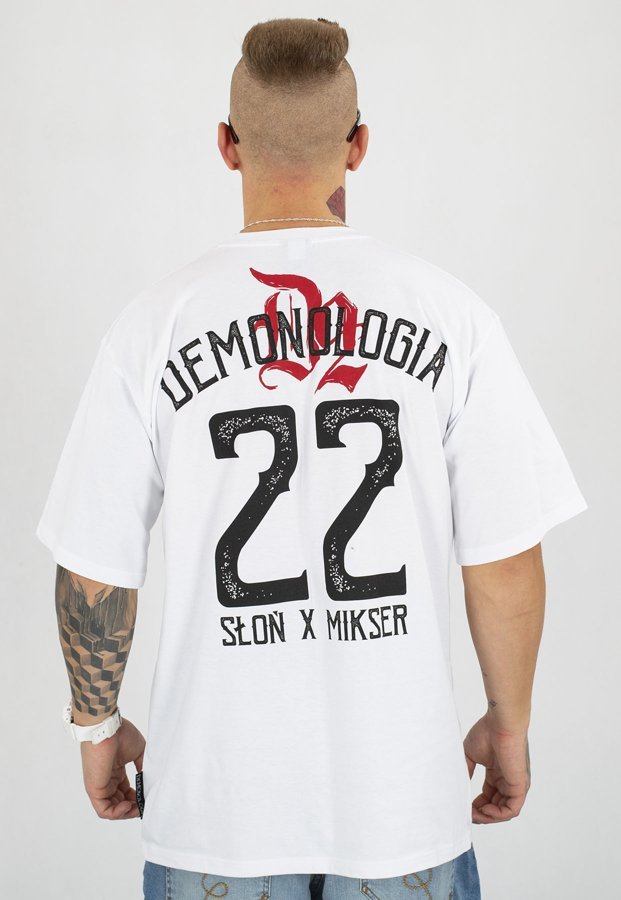 T-shirt Demonologia Dracula biały