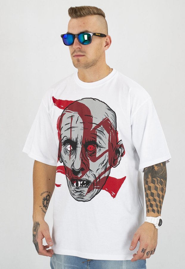 T-shirt Demonologia Dracula biały