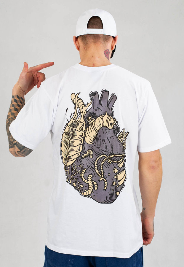 T-shirt Demonologia Heart biały