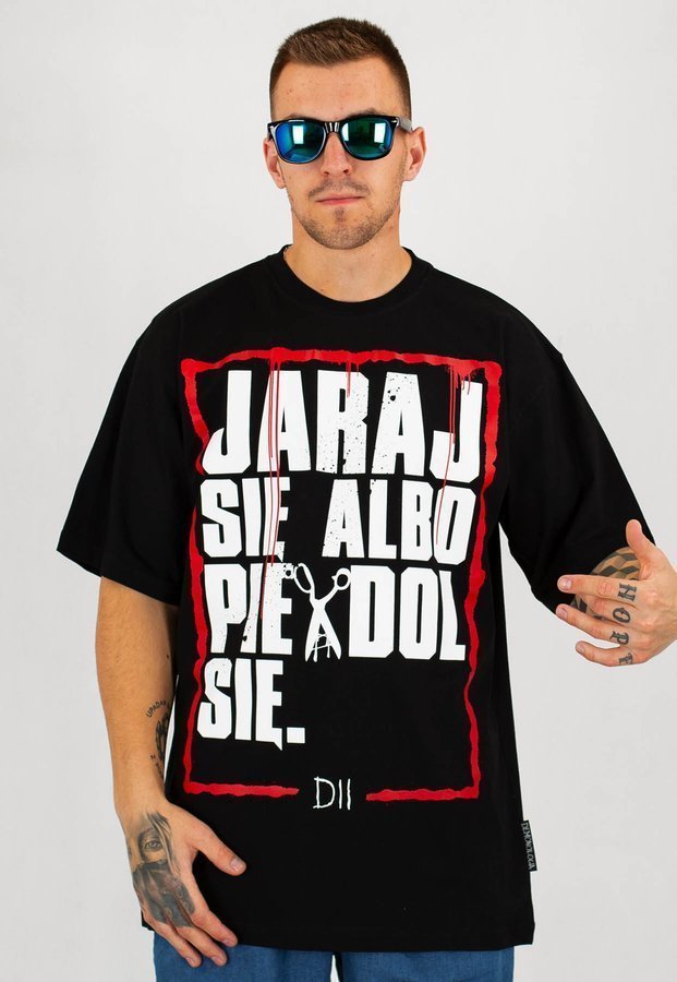 T-shirt Demonologia Jaraj Się czarny