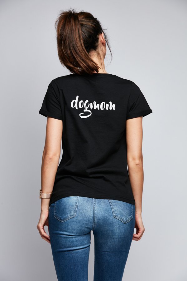 T-shirt Diamante Wear Dogmom czarny