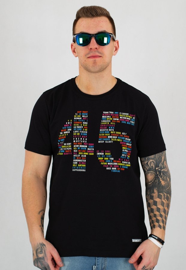 T-shirt Diamante Wear Hip-Hop 45 czarny