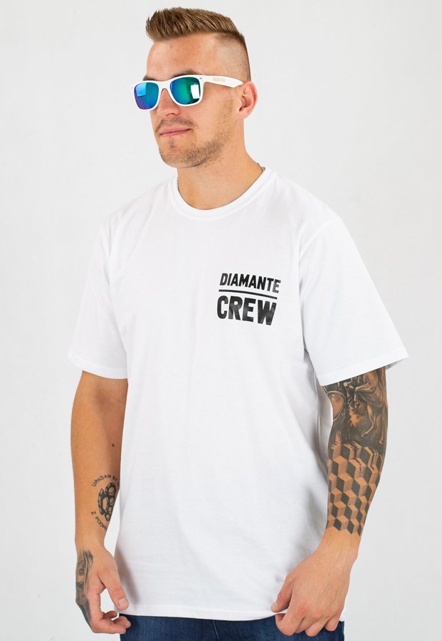 T-shirt Diamante Wear Unisex Crew biały