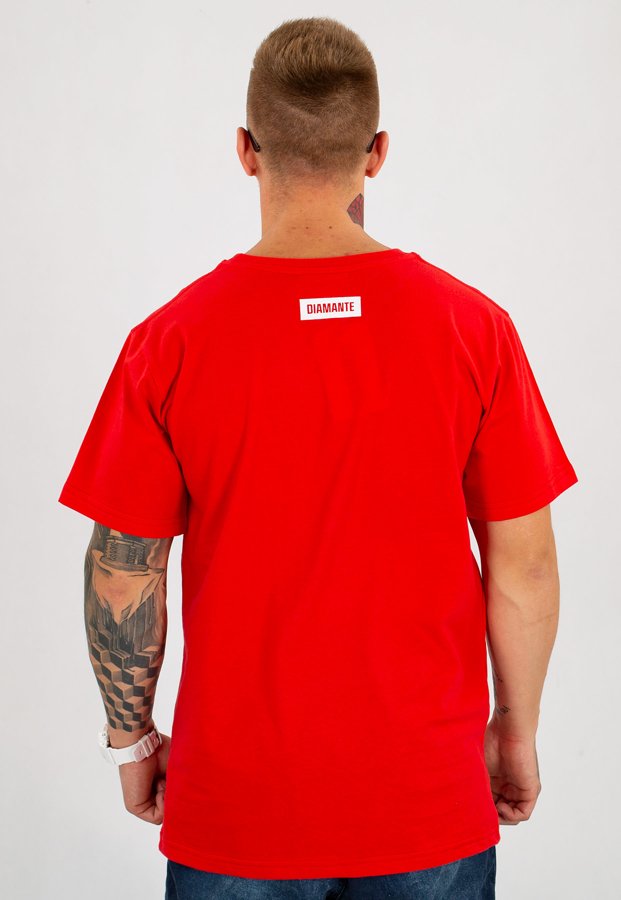 T-shirt Diamante Wear Unisex Party Hard czerwony