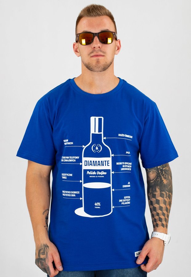 T-shirt Diamante Wear Unisex Polish Vodka chabrowy