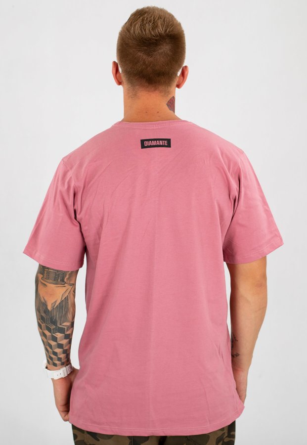 T-shirt Diamante Wear Unisex SHUT ciemno brudno różowy