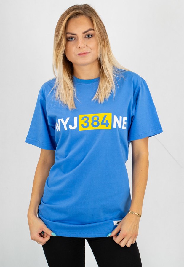 T-shirt Diamante Wear Unisex WYJ384NE niebieski