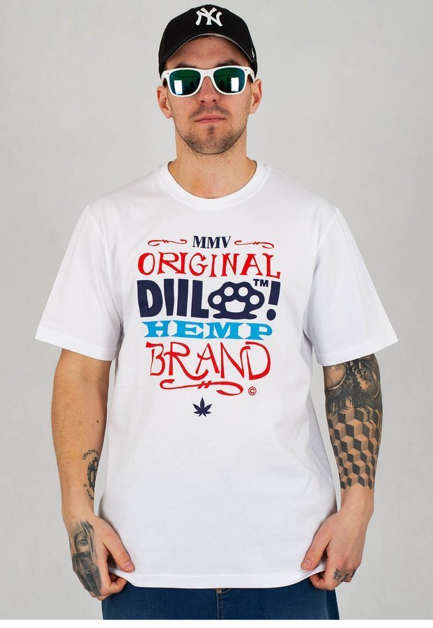 T-shirt Diil Bone biały