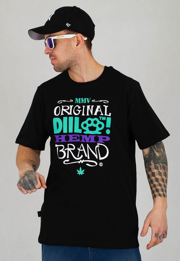 T-shirt Diil Bone czarny