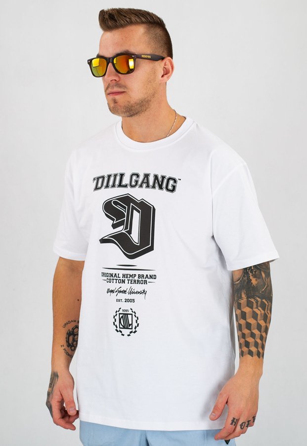 T-shirt Diil DG D biały