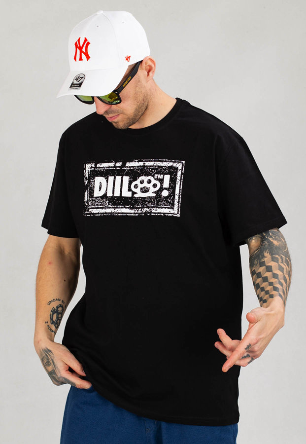 T-shirt Diil Damage czarny