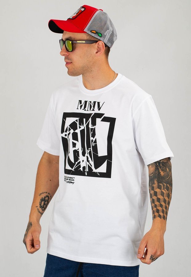 T-shirt Diil Destroy biały