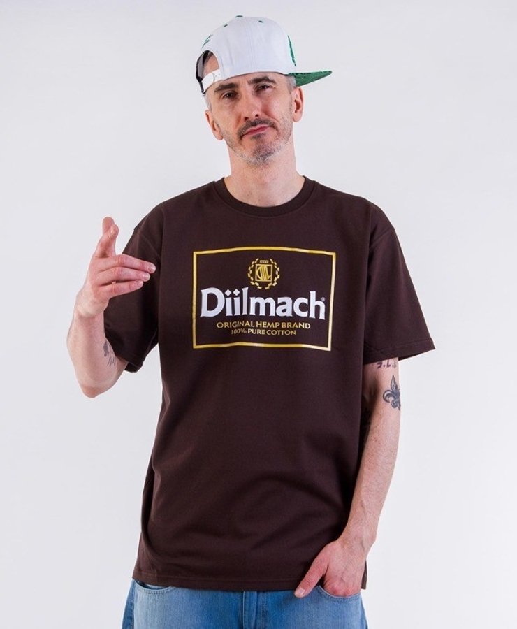 T-shirt Diil Diilmach brązowy
