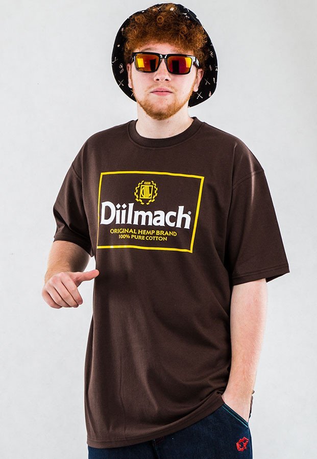 T-shirt Diil Diilmach brązowy