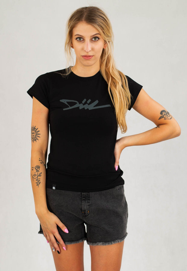 T-shirt Diil Dopasowany Diil czarny