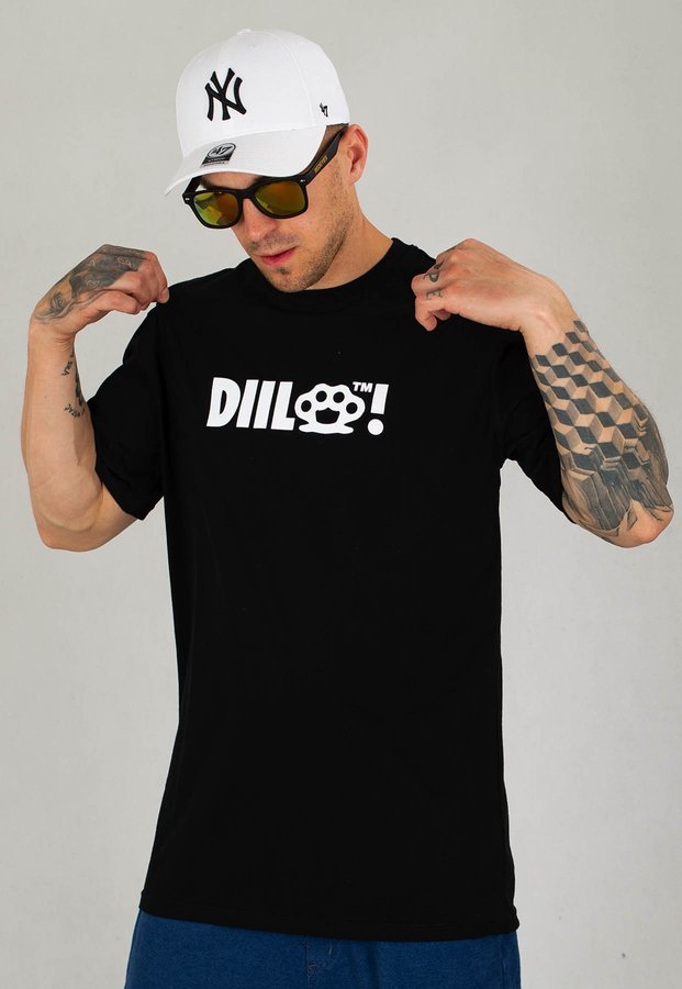 T-shirt Diil Kastet czarny