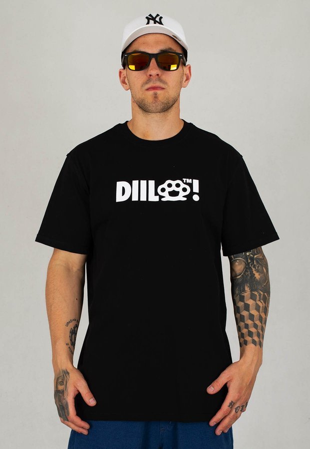 T-shirt Diil Kastet czarny