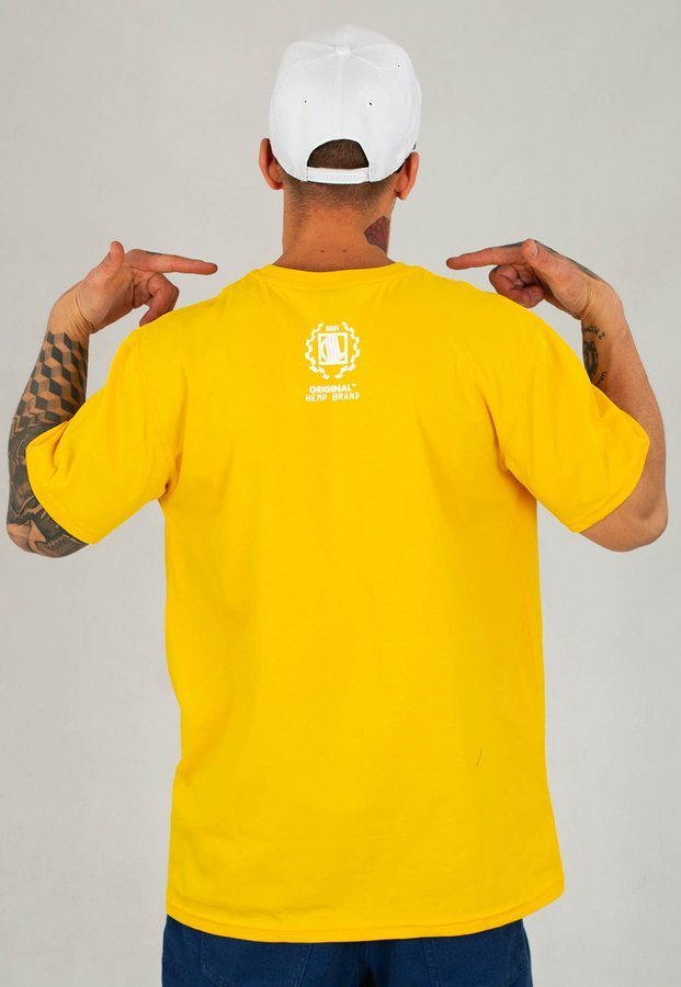 T-shirt Diil Kastet żółty