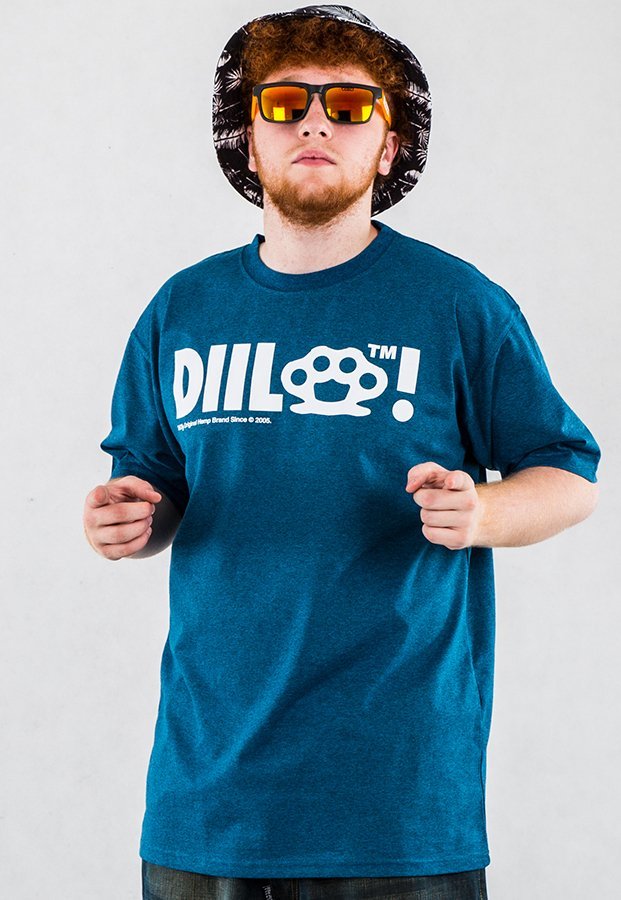 T-shirt Diil Klasyk niebieski
