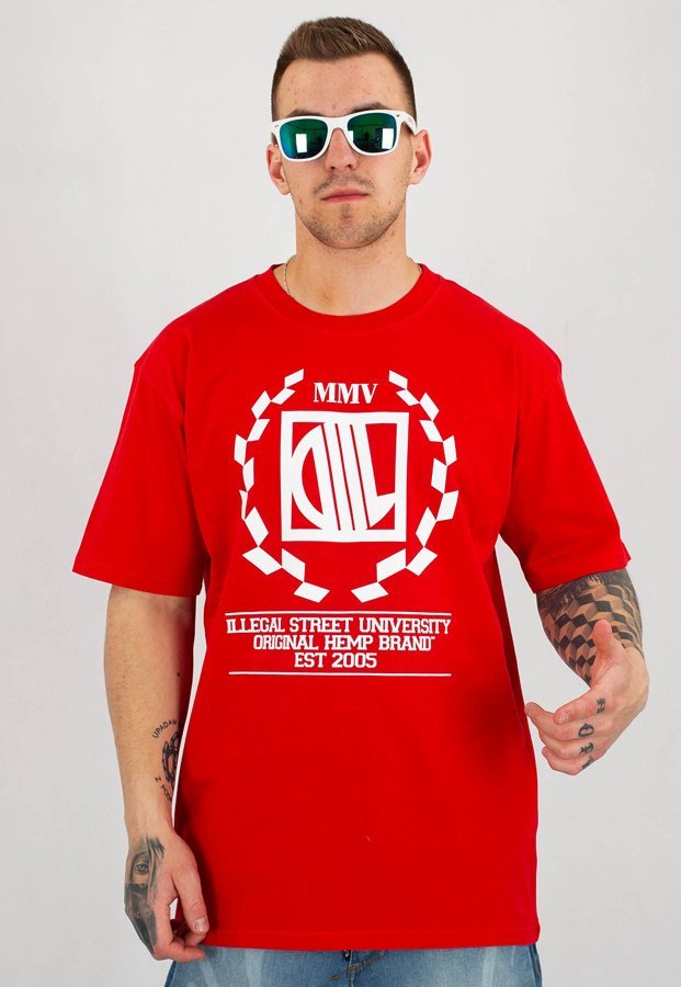 T-shirt Diil Laur czerwony
