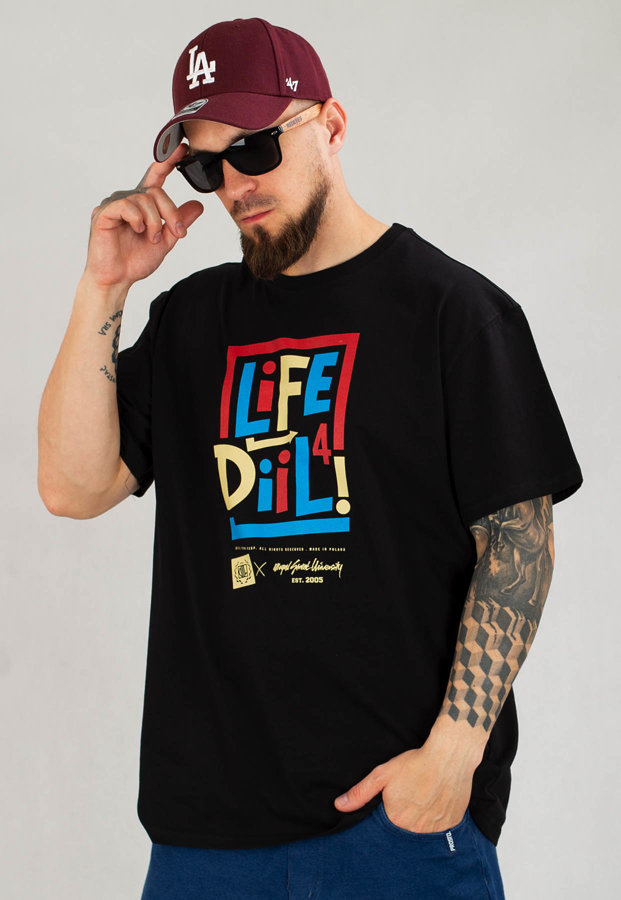 T-shirt Diil Life czarny