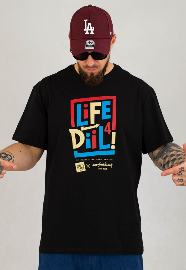 T-shirt Diil Life czarny