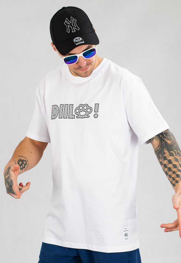 T-shirt Diil Multilog biały